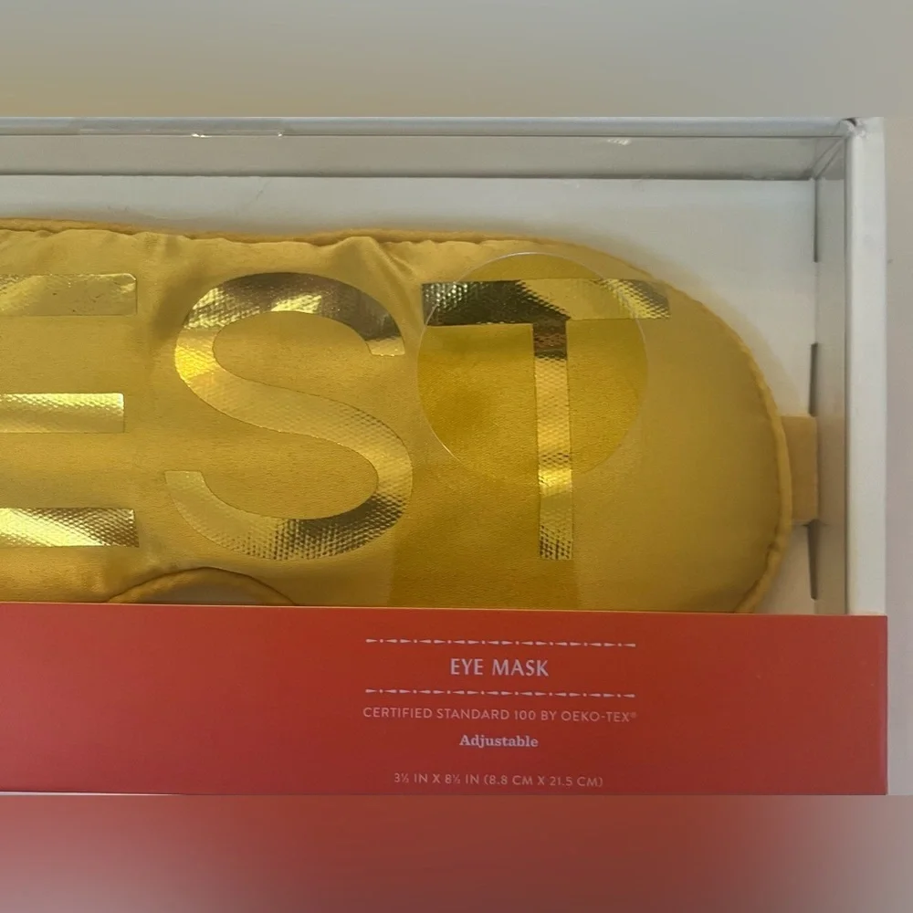 opalhouse yellow & metallic adjustable eye mask NWT NEW